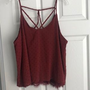 Women’s 2X Burgundy Tank Top